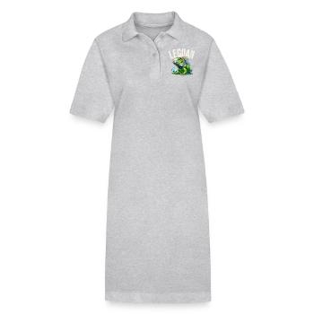 Leguan - Stanley/Stella Frauen Bio-Polokleid PAIGER - Grau meliert - Vorne