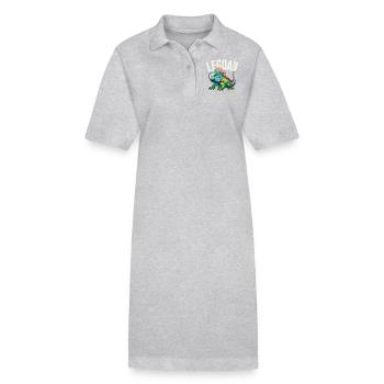 Leguan - Stanley/Stella Frauen Bio-Polokleid PAIGER - Grau meliert - Vorne