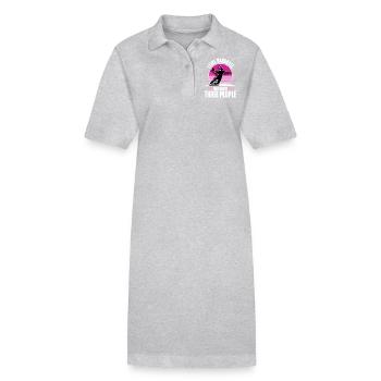 Handball handball joueur de handball - Robe polo bio PAIGER Stanley/Stella Femme - gris chiné - Devant