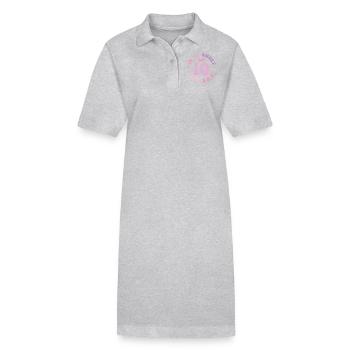 In My Sweet Ten Era 10th Birthday Groovy 10th - Robe polo bio PAIGER Stanley/Stella Femme - gris chiné - Devant