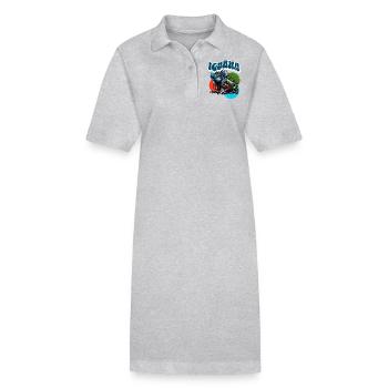 Leguan - Stanley/Stella Frauen Bio-Polokleid PAIGER - Grau meliert - Vorne