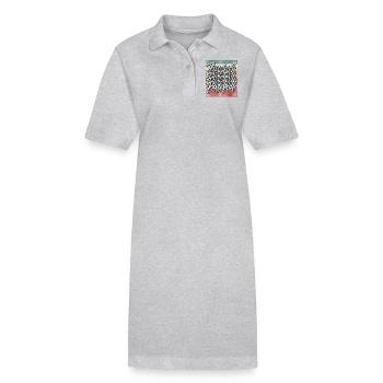 Baseball - Stanley/Stella Frauen Bio-Polokleid PAIGER - Grau meliert - Vorne