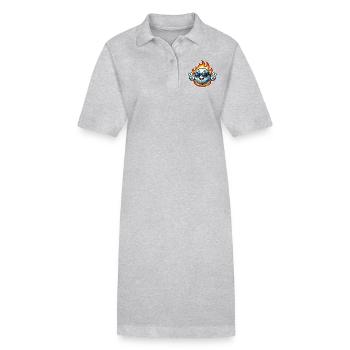 Boule de feu de golf - Robe polo bio PAIGER Stanley/Stella Femme - gris chiné - Devant
