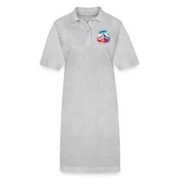 Berg - Stanley/Stella Frauen Bio-Polokleid PAIGER - Grau meliert - Vorne