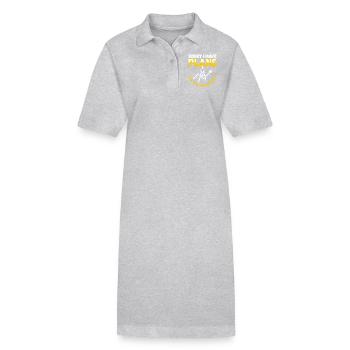 Architecte - Robe polo bio PAIGER Stanley/Stella Femme - gris chiné - Devant