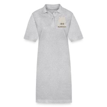 Dart Darten Darts - Stanley/Stella Frauen Bio-Polokleid PAIGER - Grau meliert - Vorne