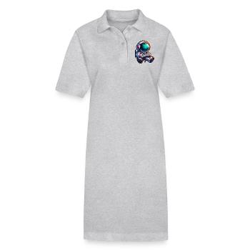 Astronaut Gaming - Stanley/Stella Frauen Bio-Polokleid PAIGER - Grau meliert - Vorne