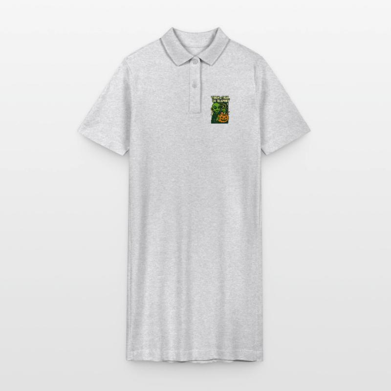 Alien Halloween T-Shirt – Süßes oder Saures... oder... Stanley/Stella Frauen Bio-Polokleid PAIGER
