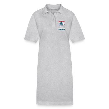 Pêcheurs Pêcheurs Pêcheurs Pêcheurs Pêcheurs Sportifs - Robe polo bio PAIGER Stanley/Stella Femme - gris chiné - Devant