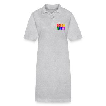 Gegen rechts - Stanley/Stella Frauen Bio-Polokleid PAIGER - Grau meliert - Vorne