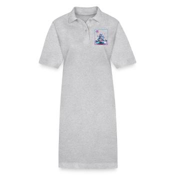 DJ Mix, Ai Cat - Robe polo bio PAIGER Stanley/Stella Femme - gris chiné - Devant