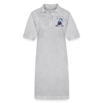 Gravity Can't Hold Me – Paragliding Design - Stanley/Stella Frauen Bio-Polokleid PAIGER - Grau meliert - Vorne