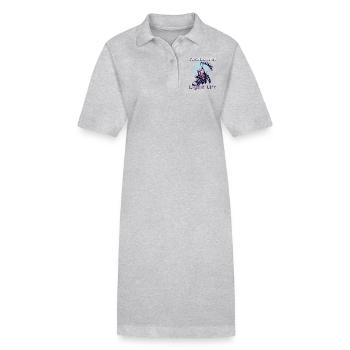 Soaring High Living Life – Parapente Design - Robe polo bio PAIGER Stanley/Stella Femme - gris chiné - Devant