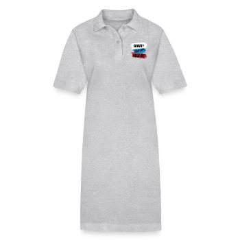 Gravity Can't Hold Me – Paragliding Design - Stanley/Stella Frauen Bio-Polokleid PAIGER - Grau meliert - Vorne
