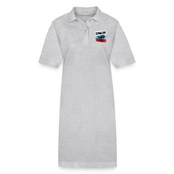 Soaring High Living Life – Parapente Design - Robe polo bio PAIGER Stanley/Stella Femme - gris chiné - Devant