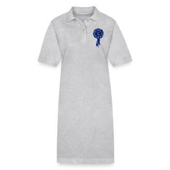 Blue Ribbon Loser - Stanley/Stella Frauen Bio-Polokleid PAIGER - Grau meliert - Vorne