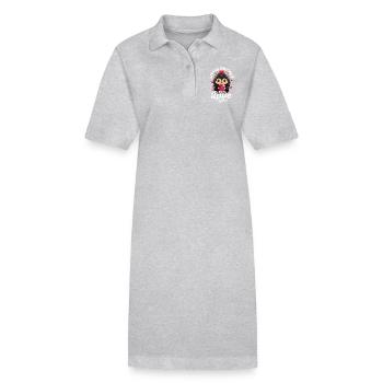 Ein bisschen stachelig, aber ich liebe dich - Süßer Igel - Stanley/Stella Frauen Bio-Polokleid PAIGER - Grau meliert - Vorne