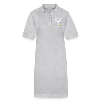 Ostern - Auf der Suche nach dem Glück - Stanley/Stella Frauen Bio-Polokleid PAIGER - Grau meliert - Vorne