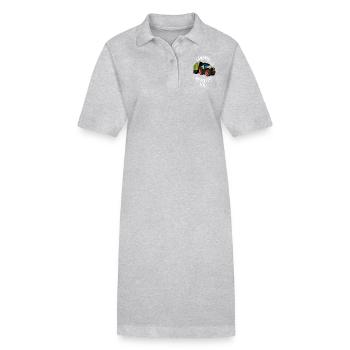 Landwirt - Stanley/Stella Frauen Bio-Polokleid PAIGER - Grau meliert - Vorne