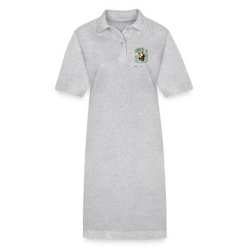 Rotäugiger Laubfrosch Regenwald Amphibie - Stanley/Stella Frauen Bio-Polokleid PAIGER - Grau meliert - Vorne