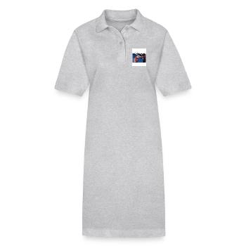 Box-Moment am Sonntag - Stanley/Stella Frauen Bio-Polokleid PAIGER - Grau meliert - Vorne