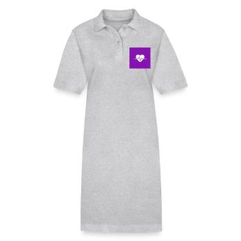 Der Rhythmus des Lebens - Pulsierende Vitalität - Stanley/Stella Frauen Bio-Polokleid PAIGER - Grau meliert - Vorne