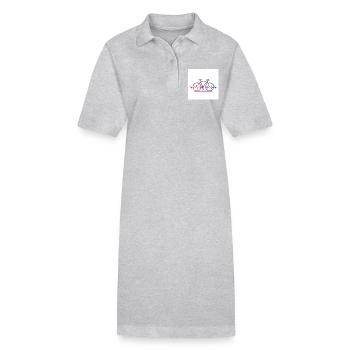 Puls hoch, Reifen runter – Mountainbike pur - Stanley/Stella Frauen Bio-Polokleid PAIGER - Grau meliert - Vorne