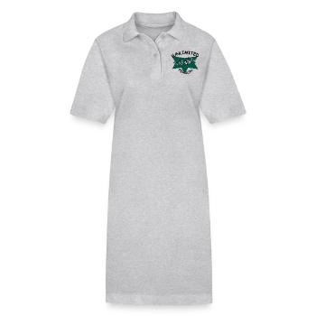 Du bist wunderbar - Stanley/Stella Frauen Bio-Polokleid PAIGER - Grau meliert - Vorne