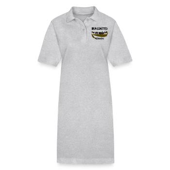 Vous êtes merveilleux - Robe polo bio PAIGER Stanley/Stella Femme - gris chiné - Devant
