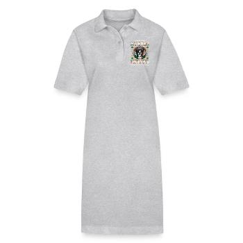 Mon pays d’origine Irlande - Robe polo bio PAIGER Stanley/Stella Femme - gris chiné - Devant