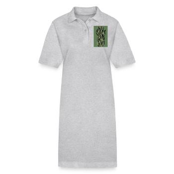 Camouflage Kunst Olive - Stanley/Stella Frauen Bio-Polokleid PAIGER - Grau meliert - Vorne