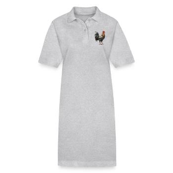 Hahn Tier - Stanley/Stella Frauen Bio-Polokleid PAIGER - Grau meliert - Vorne