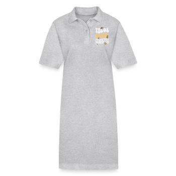 Taco - Stanley/Stella Frauen Bio-Polokleid PAIGER - Grau meliert - Vorne