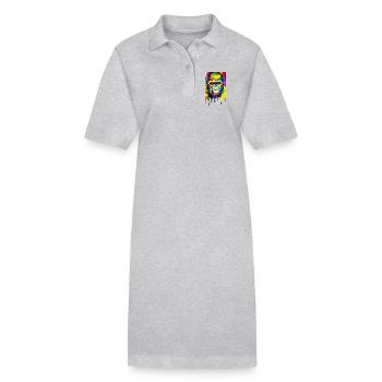 Urban Gorilla - Graffiti Art - Robe polo bio PAIGER Stanley/Stella Femme - gris chiné - Devant