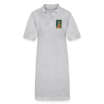 Lizards Lizard - Stanley/Stella PAIGER Organic Women’s Polo Dress - heather grey - Front