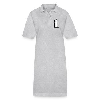 Block Snail - Stanley/Stella Frauen Bio-Polokleid PAIGER - Grau meliert - Vorne