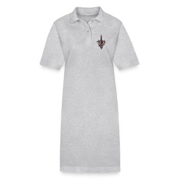 Big Ben de la Skyline de Londres - Robe polo bio PAIGER Stanley/Stella Femme - gris chiné - Devant
