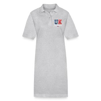 UK - Stanley/Stella Frauen Bio-Polokleid PAIGER - Grau meliert - Vorne