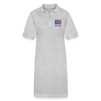 UK - Stanley/Stella Frauen Bio-Polokleid PAIGER - Grau meliert - Vorne