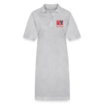 New York - Stanley/Stella Frauen Bio-Polokleid PAIGER - Grau meliert - Vorne