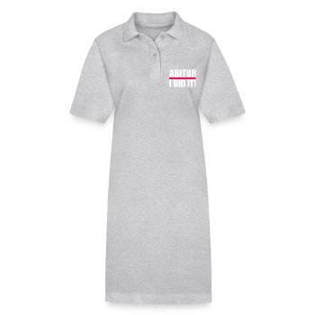 Abitur - Stanley/Stella Frauen Bio-Polokleid PAIGER - Grau meliert - Vorne