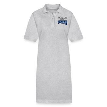 Profitez de votre vie dans un lieu de santé - Robe polo bio PAIGER Stanley/Stella Femme - gris chiné - Devant