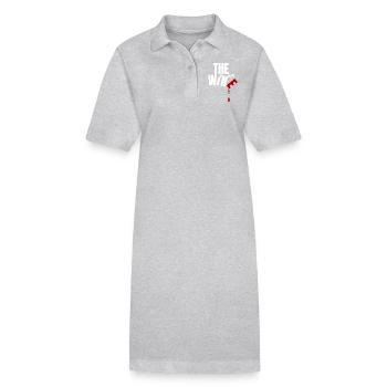 DER NEUE WEIN - Stanley/Stella Frauen Bio-Polokleid PAIGER - Grau meliert - Vorne
