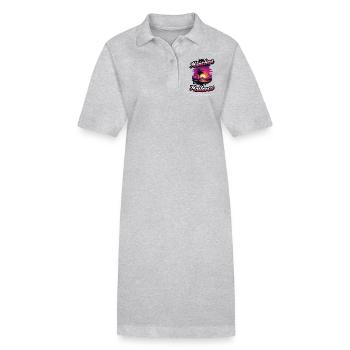 From München to Mallorca - Purple Text Edition - Stanley/Stella Frauen Bio-Polokleid PAIGER - Grau meliert - Vorne