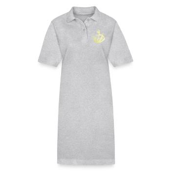 Pêcheur Homme - Robe polo bio PAIGER Stanley/Stella Femme - gris chiné - Devant