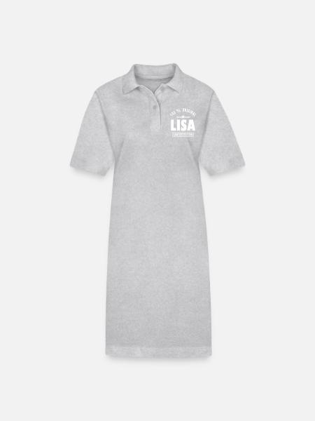 Lisa lisa - Stanley/Stella Frauen Bio-Polokleid PAIGER - Grau meliert