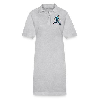 Soccer Soccer Players - Stanley/Stella PAIGER Organic Women’s Polo Dress - heather grey - Front