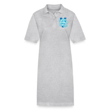 Streetwear Urban Graffiti - Stanley/Stella PAIGER Organic Women’s Polo Dress - heather grey - Front