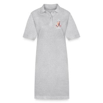 IRL-Trank – Gewürzte Gelassenheit | Chai Latte - Stanley/Stella Frauen Bio-Polokleid PAIGER - Grau meliert - Vorne