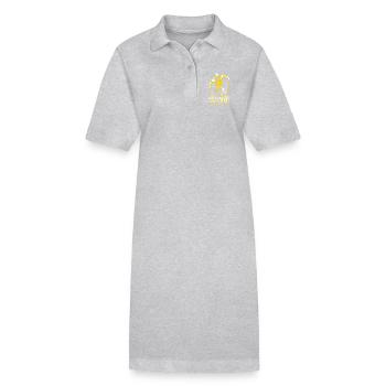 Parkour - Freerunning - Parcour Sport - Stanley/Stella Frauen Bio-Polokleid PAIGER - Grau meliert - Vorne